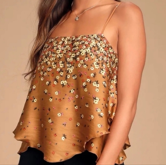Free People Tops - Free People Let Me Love Printed Cami Medium
